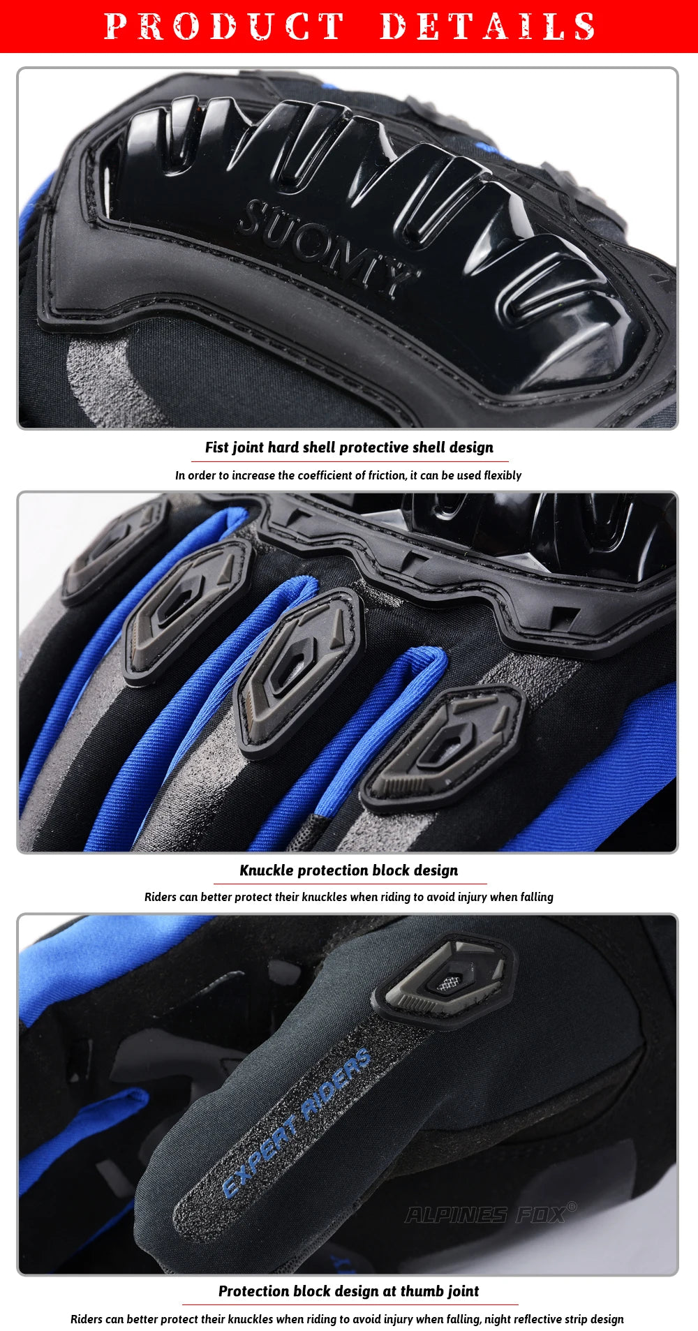 SUOMY Winter Warme Damen Rosa Motorradhandschuhe 100% Wasserdicht Lady Teens Mädchen Lila Motocross Motorrad Racing Reithandschuhe