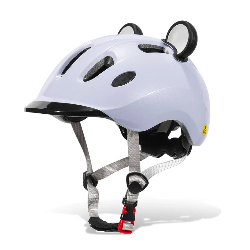Kinder-Fahrradhelm mit Panda-Cartoon-Design für Kleinkinder, Skateboard, Roller, Radfahren, 51-55cm Kinderfahrradhelm