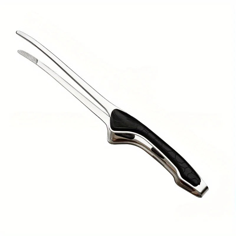 1 Piece Stainless Steel Kitchen Tongs, Serving Tongs for Cooking, Metal Food Tongs with Non-Slip Comfortable Grip, Non-Stick Cooking Tongs