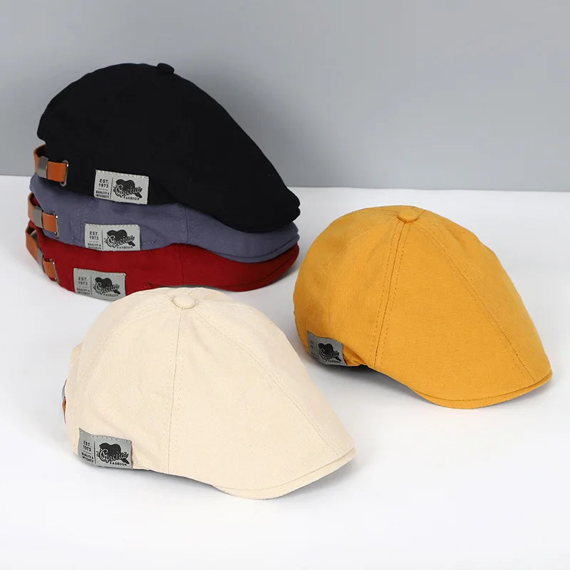 Baumwolle Peaky Blinders Caps für Männer Hüte Baskenmützen britischen westlichen Stil Ivy Cap klassische Winter Frau Vintage Leinen Baskenmütze
