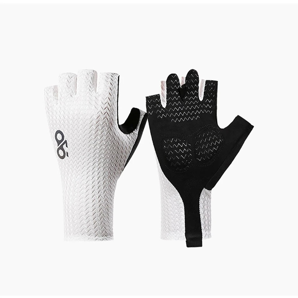 Sommerliche Atmungsaktive Halbfinger-Fahrradhandschuhe Ultraleichte Rennrad-Handschuhe mit Rutschfester Silikonpolsterung Kühlende Sportausrüstung