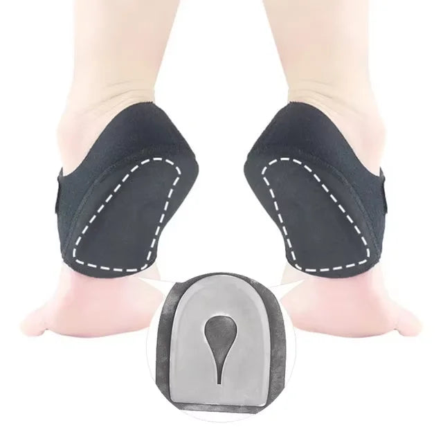 Plantarfasziitis Fersensporn Fußstütze mit U-förmigen Silikongel-Fersenschalen zur Fersenschmerzlinderung Einlegesohlen für Männer und Frauen beim Spazierengehen