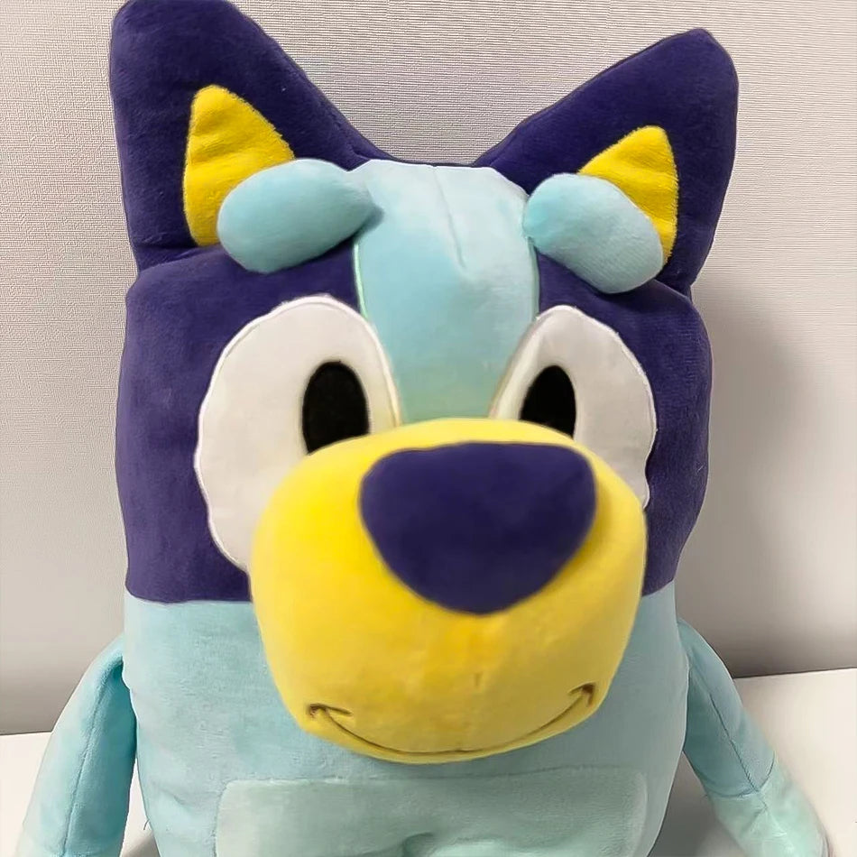 Anime Bluey Plüsch-Atempuppe Kawaii 30cm Spielzeug Bluey Musikpuppe Geschenkpuppe mit Musik und Sound Modell Mädchen Geburtstagsgeschenk Weihnachtsgeschenk