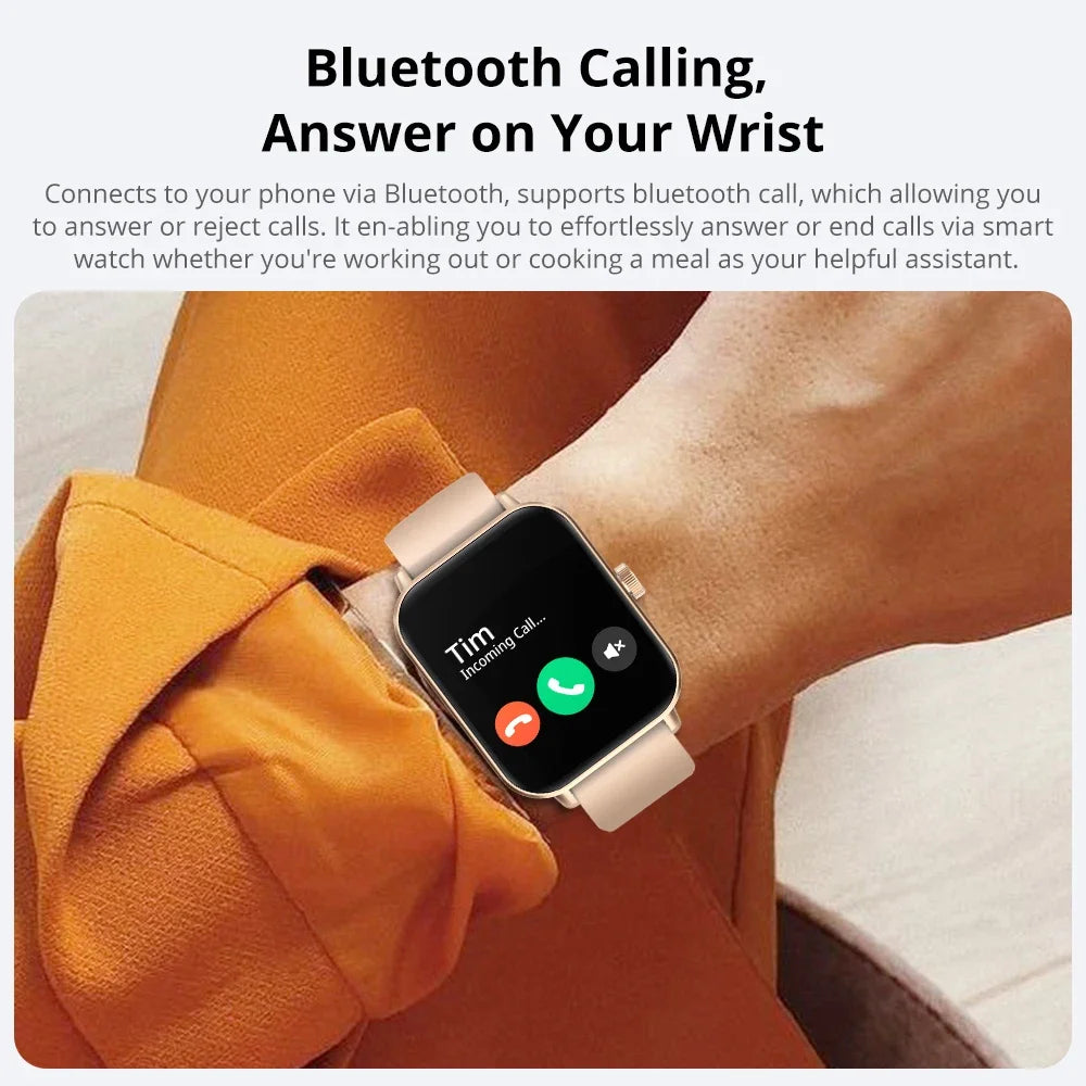 COLMI P81 Voice Calling Smart Watch Ultra 1,9 Zoll Bildschirm 24H Gesundheitsmonitor 100+ Sportmodi, Bluetooth Smartwatch Männer Frauen