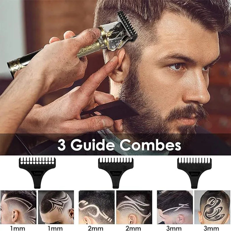 Carving T9 Vintage Professionelle Elektrische Haar Schneiden Maschine USB Aufladbare Tragbare Rasierer Trimmer Für Bart Pflege Beste Geschenk
