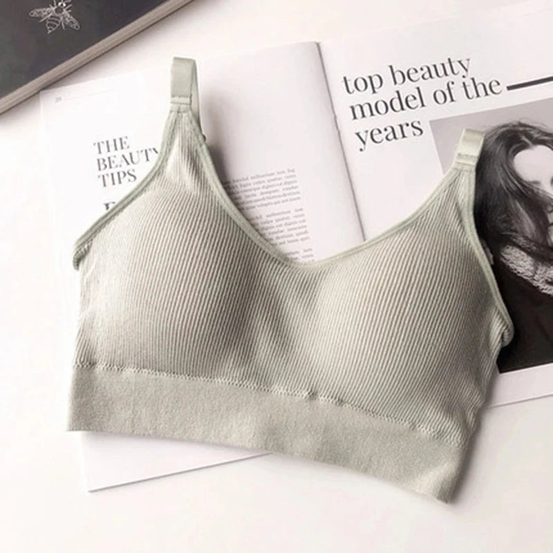 Sexy Unterwäsche Frauen Sammeln Kein Stahl Ring Dessous Bh Rohr Top Eingewickelt Brust Schönheit Zurück Aktivale Baumwolle Dünne Abschnitt Rohr Top
