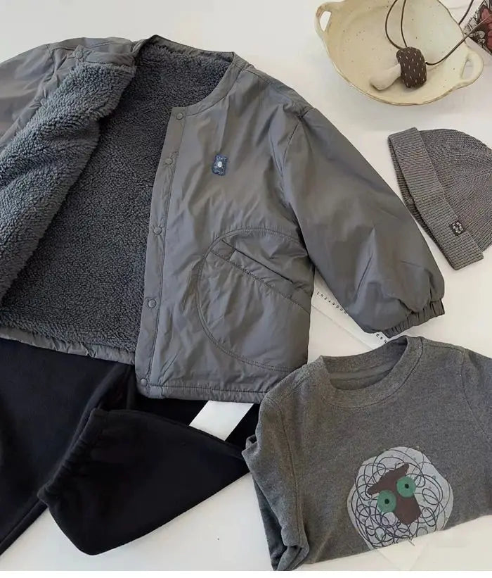 Jungen Gepolsterte Mäntel Kinder Verdickte Jacke Winter Warme Mode Oberbekleidung Kinder Herbst Neue Parkas Teen Lose Baumwolle Kleidung