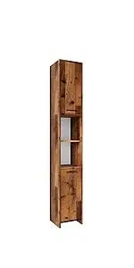Bad Furniture-Set Oak rustikal Kiko, bestehend aus Badezimmer Mirror, Washbasinunterschrank - Platz for Nursing and Baduten
