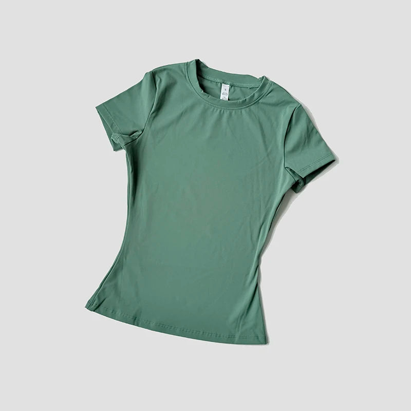 Frauen Yoga Top Nahtlose Sport T Shirts Fitness Kleidung Kurzarm Yoga Shirt Gym Top Laufen Active Wear