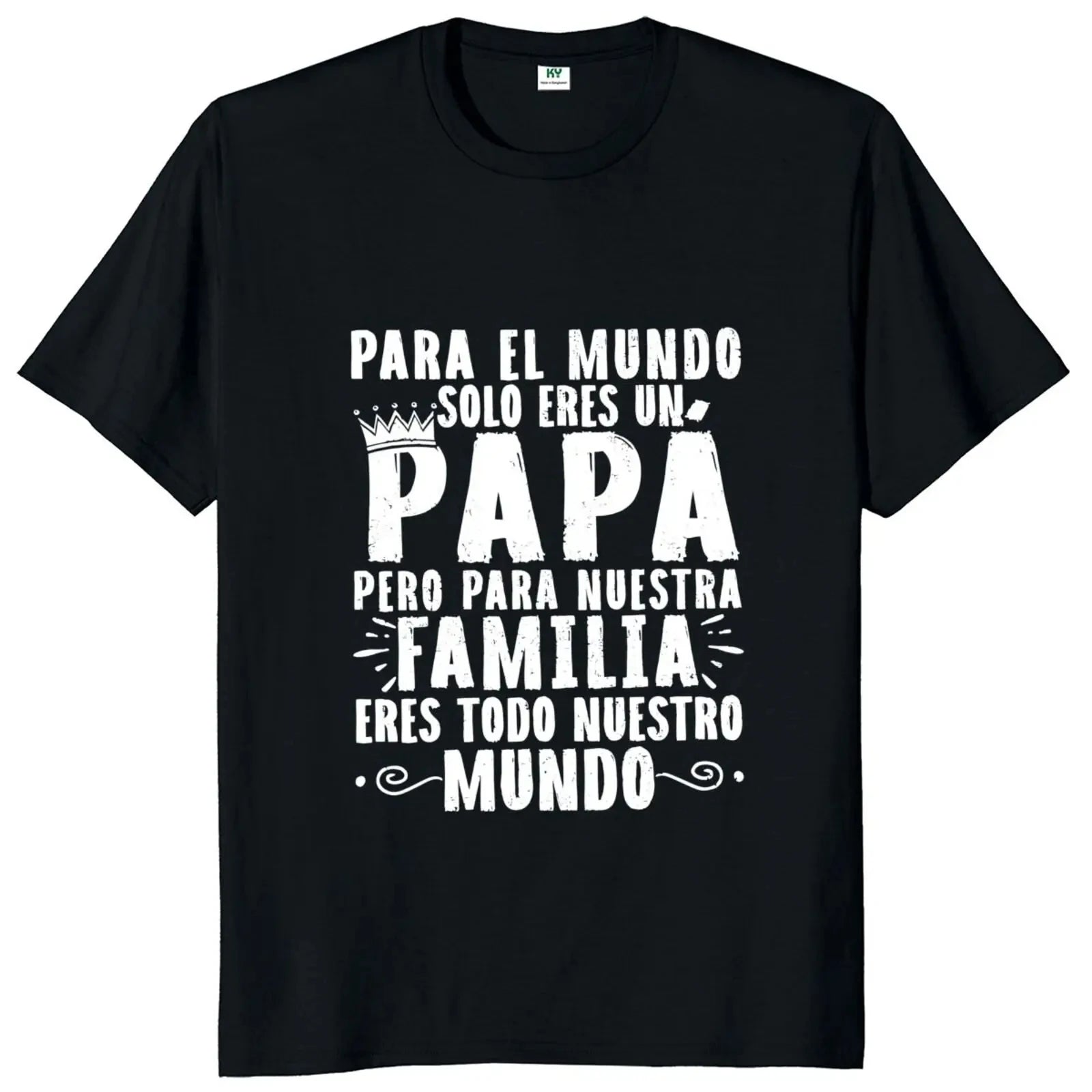 Wenn Papa es nicht reparieren kann, sind wir geschraubt T-Shirt Retro Spanisch Vater Papa Geschenk Männer Kleidung Unisex Baumwolle lässig EU-Größe T-Shirt