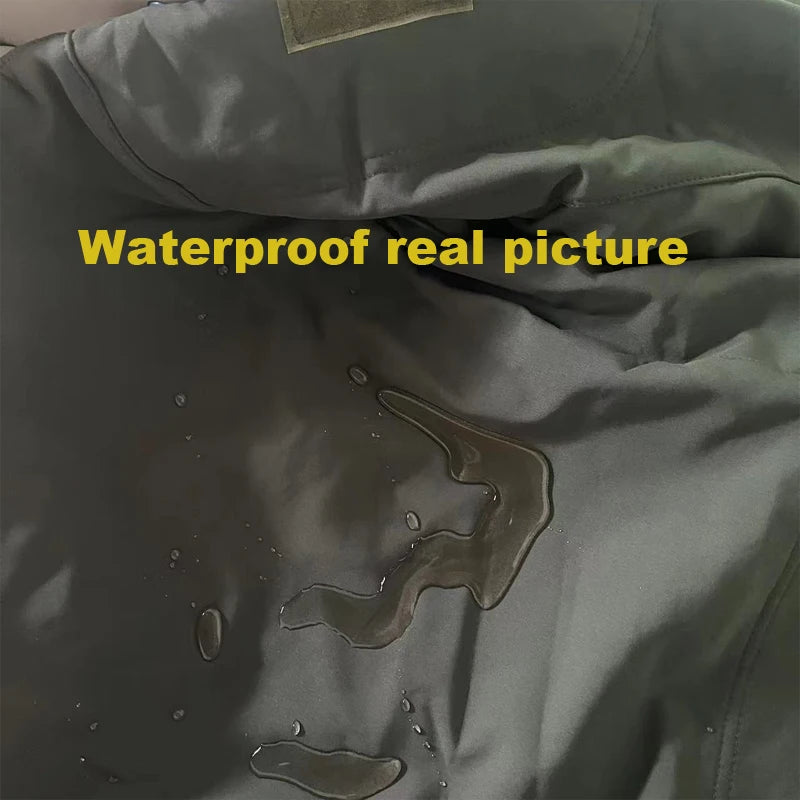 Männer Winter Herbst Warme Softshell Fleece Kapuze Cargo Jacken Camping Wandern Klettern Jagd Angeln Outdoor Winddicht M-5XL