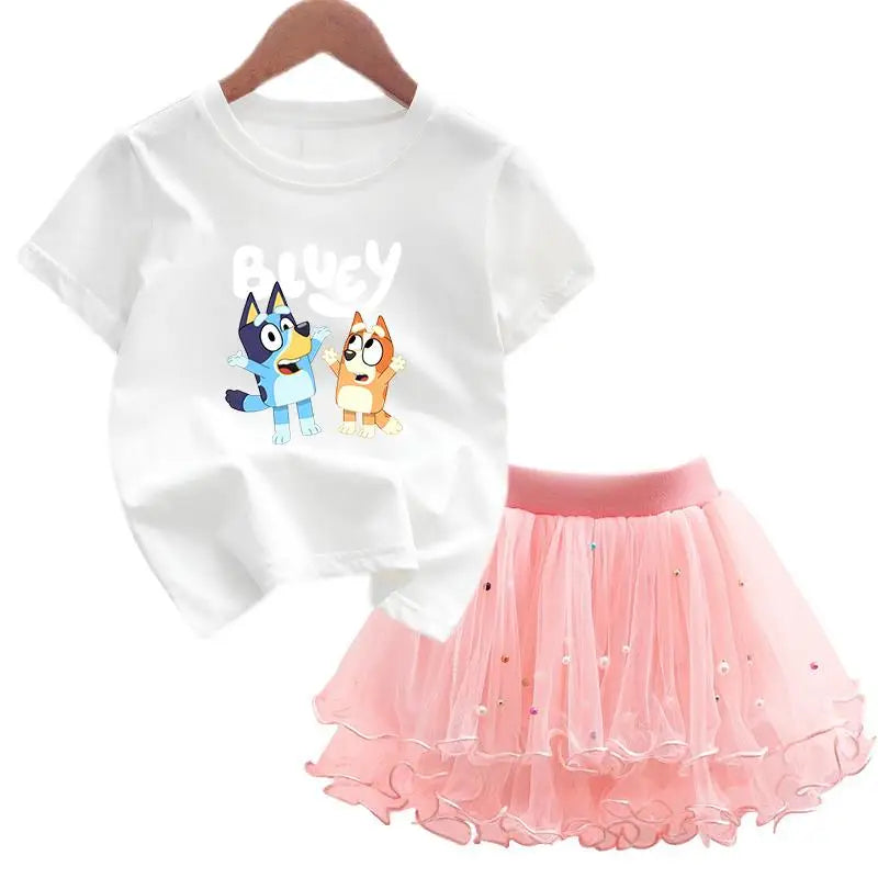 Bluey & Bingo Girls Dress Set