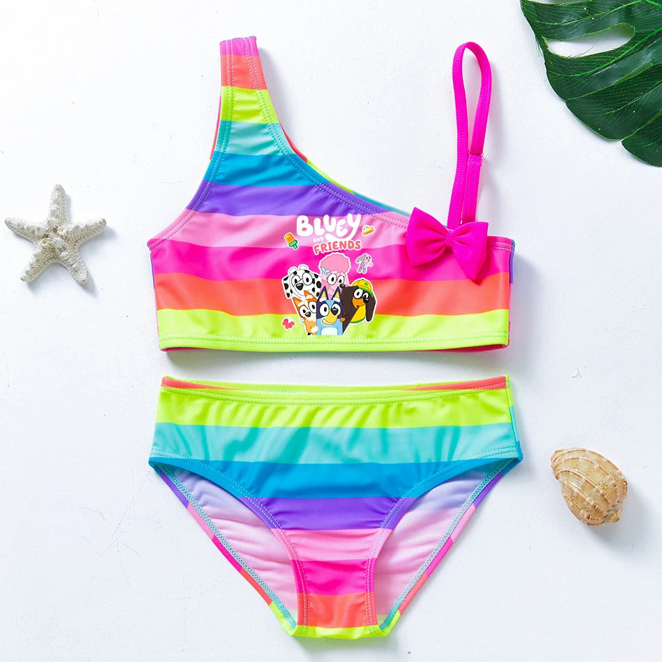 Bluey & Bingo Girls Swimsuit Set