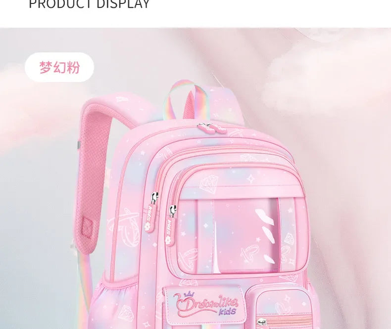 Pink Princess School Backpack