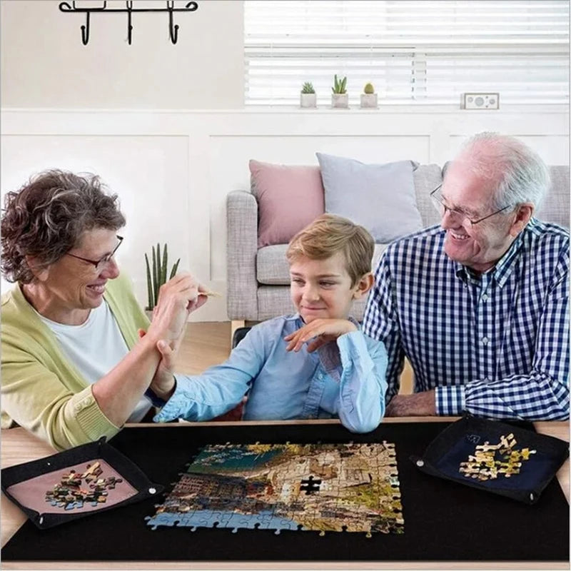 Professionelle Puzzle-Rollmatte, Decke, Filzmatte, bis zu 1500/2000/3000 Teile, Zubehör, Puzzle, tragbare Reise-Aufbewahrungstasche
