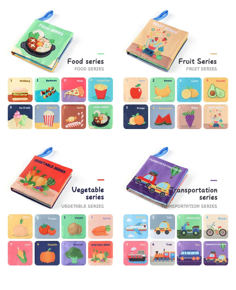 Weiche Baby Bücher Spielzeug Montessori 3D Touch fühlen sich kontrast reiche Stoff Buch sensorische frühe Lernspiele für Kinder Lernspiel zeug