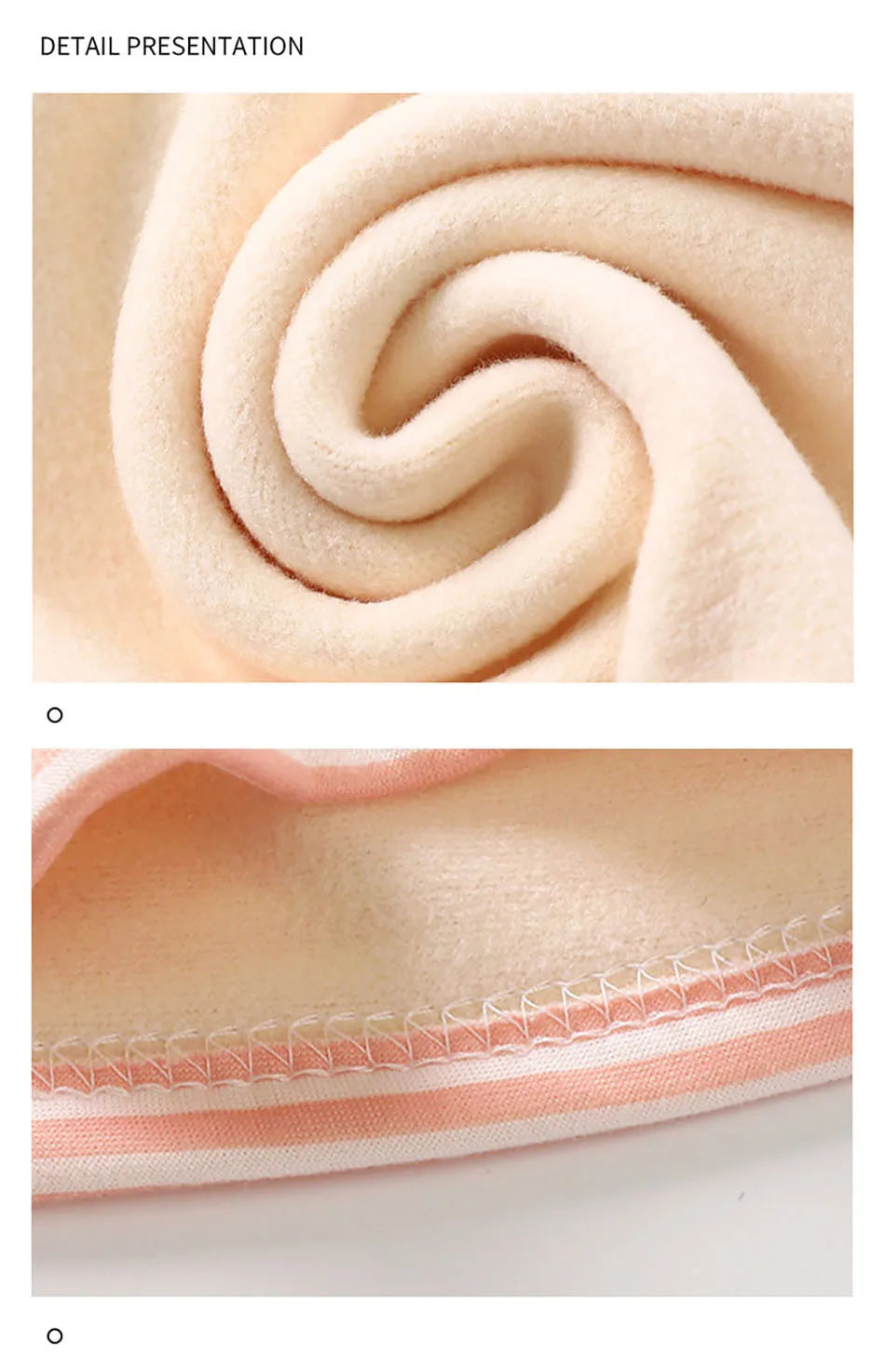 Warmes Baby-Kleidungsset mit Fleece-Futter für Kinder, Jungen und Mädchen, gestreifte Unterwäsche, Nachtwäsche-Set, ideal für Zuhause, Pyjamas, Herbst und Winter