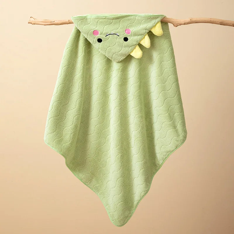 Kleinkind Bademantel Säuglings Bad Handtuch Junge Mädchen Decken Swaddle Mit Kapuze Cartoon Korallen Fleece Handtuch Decke Neugeborenen Kinder Bettwäsche