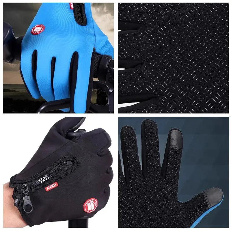 Outdoor-Fahrrad handschuhe, Fahrräder für Wärme und Anti-Rutsch im Herbst und Winter