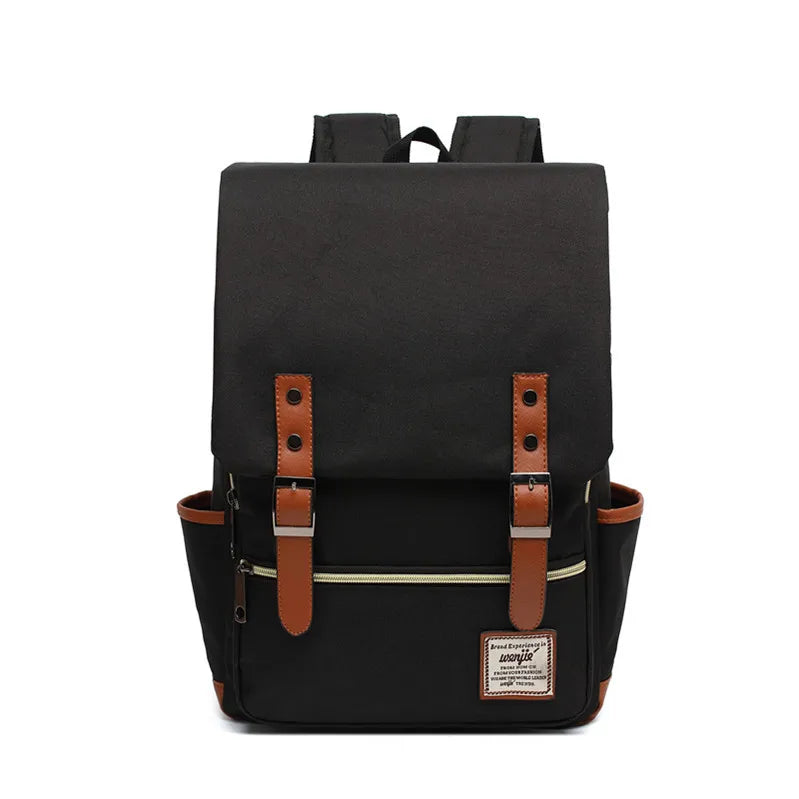 Teens Vintage Canvas Laptop Backpack