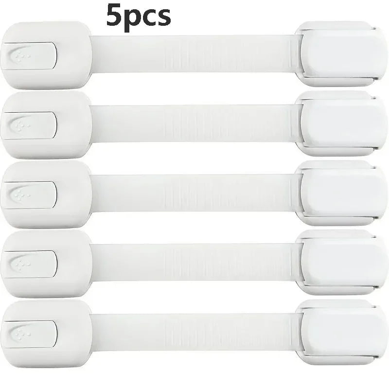Baby Safety Lock, Drawer Child Proof Latch, Cabinet Locks, Self-Adhesive Cabinet, Drawer and Door Straps, Baby Proof Straps