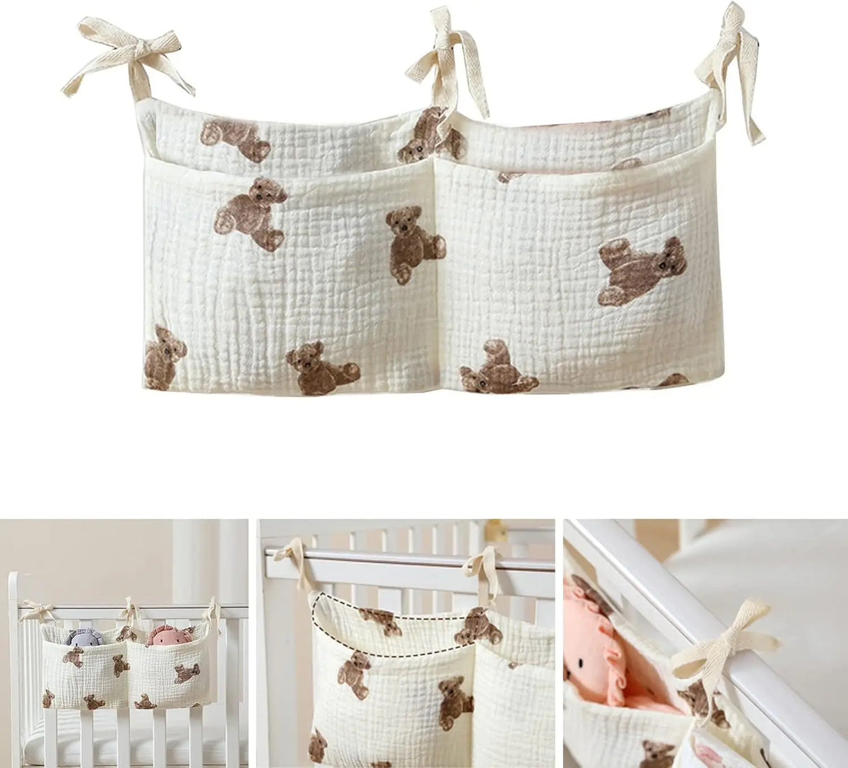 Baby Stuff Organizer Nursery Storage Bag Multifunctional Newborn Bed Bag for Children's Bedding Diaper Bag Stroller Organizer