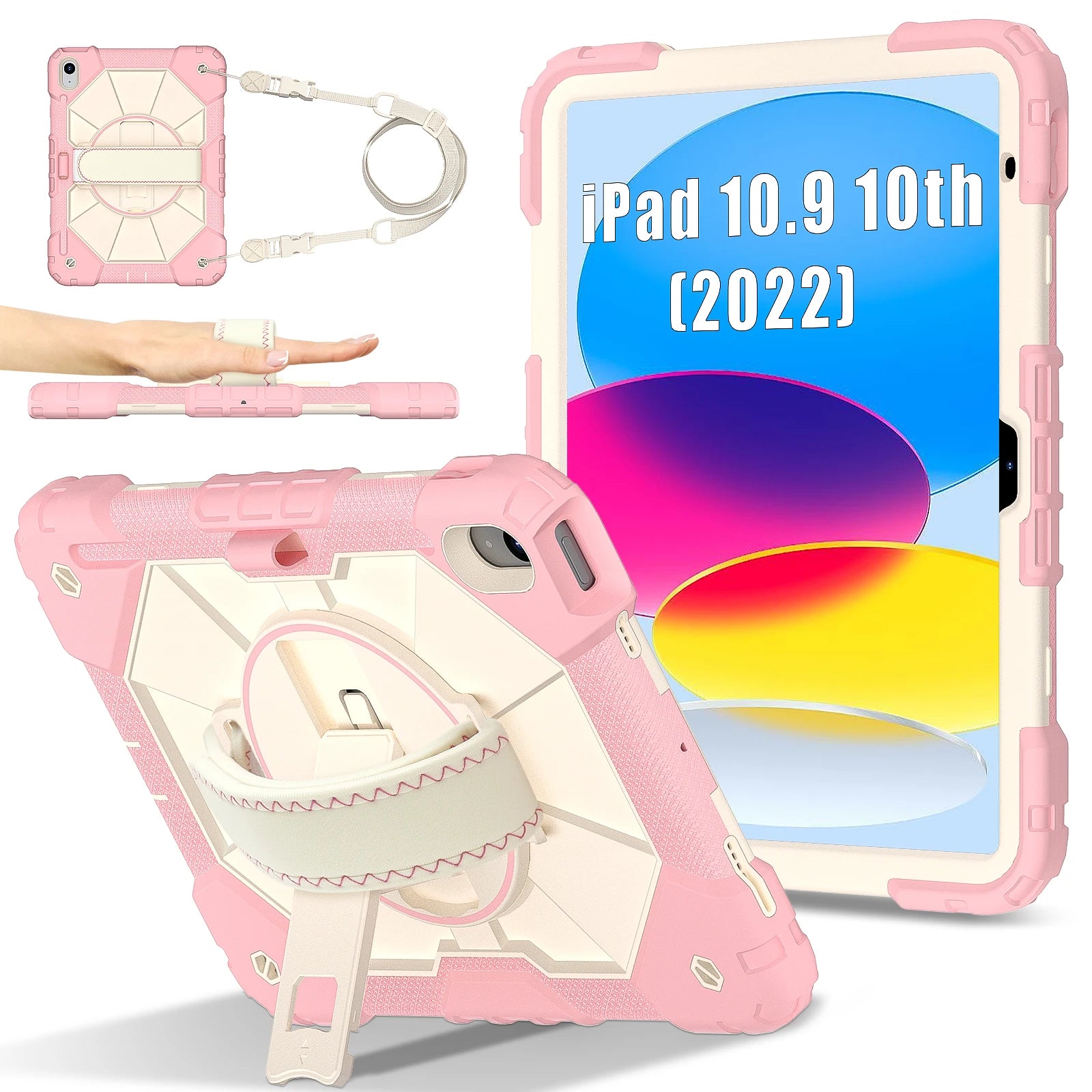 Rüstung Fall Für iPad A16 11th 2025 10th 10,9 2022 Mini 7/6 Kinder Stehen Stoßfest Tablet Abdeckung Für iPad Air 11 10,9 Pro 11 Air 13