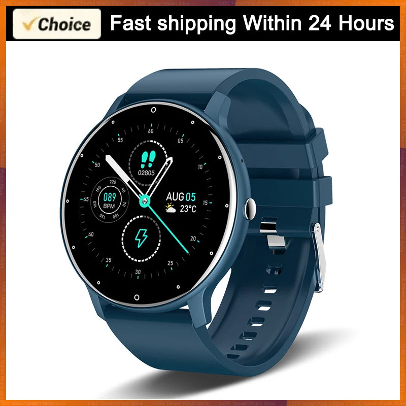 LIGE 2026 Smart Uhr Frauen Männer Damen Geschenk Sport Fitness Männer Uhren Herz Rate Monitor Wasserdichte Smartwatch Für Android IOS