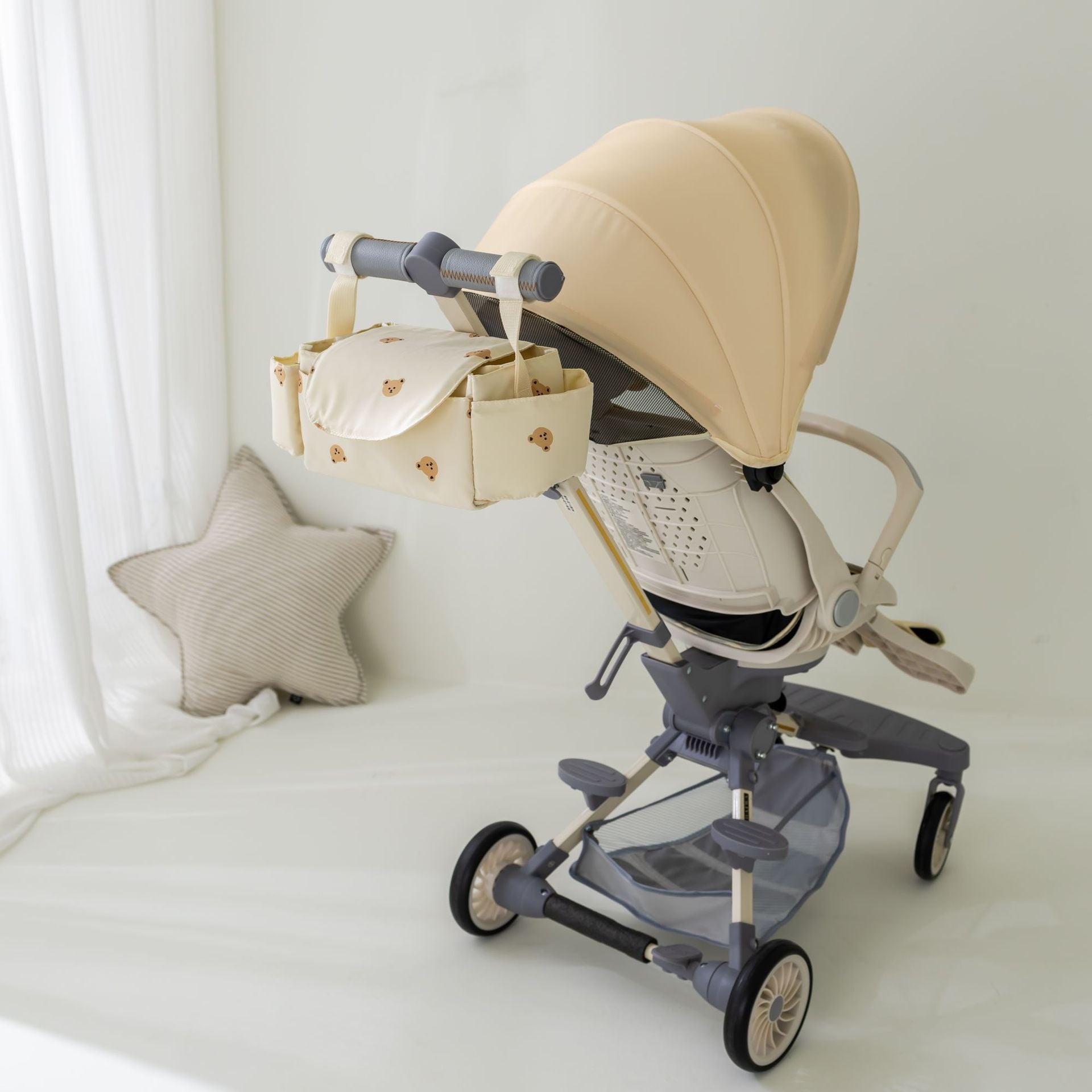 Baby Kinderwagen Tasche Kinderwagen Organizer Baby Zubehör Tasse Halter Neugeborenen Trolley Tragbare Reise Auto Taschen für Wagen Universal
