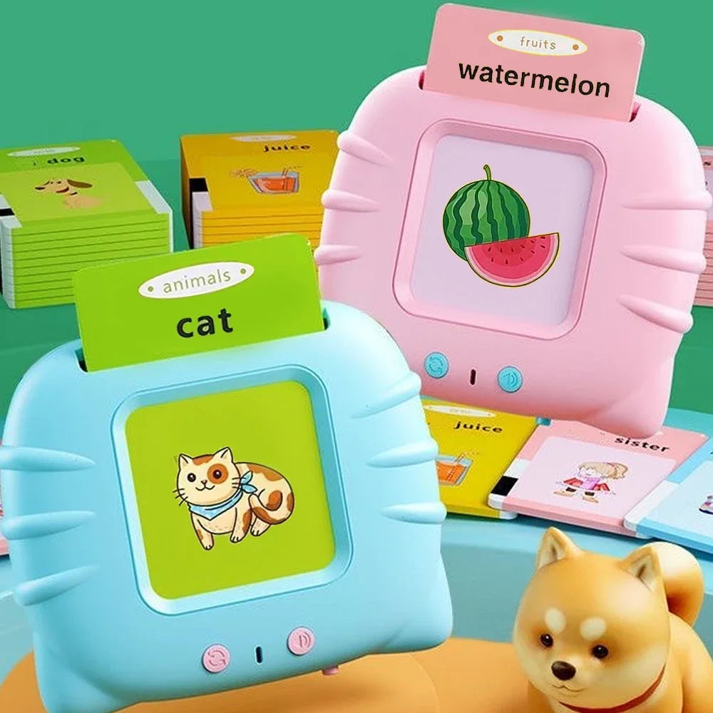 Lernkarte für die frühe Bildung, Lernspielzeug, sprechende Lernkarten für Kinder im Vorschulalter, Englisch, elektronisches Hörbuch, Maschine, Geschenk