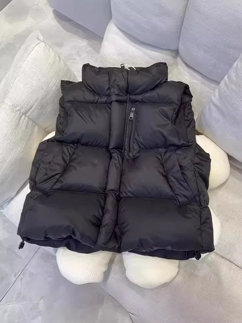 Jungen Mädchen Daunenweste Neue Herbst Winter Kinder verdicken Weste Kinder Oberbekleidung Weste Teenager Baumwolle Jacken Weste für 4-12 Jahre