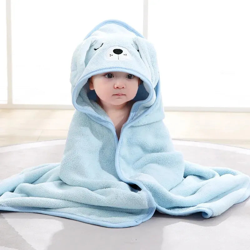 Kleinkind Bademantel Säuglings Bad Handtuch Junge Mädchen Decken Swaddle Mit Kapuze Cartoon Korallen Fleece Handtuch Decke Neugeborenen Kinder Bettwäsche