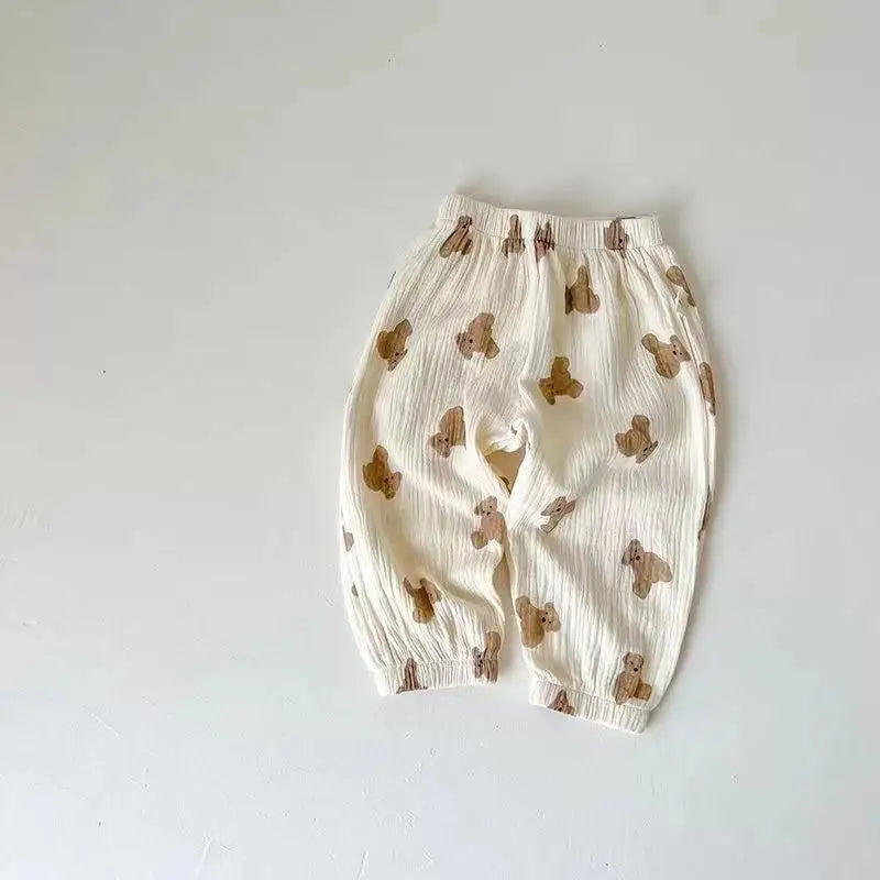 Anti-Mücken hose für Kinder Kleidung Sommer neuen Stil Kinder Mädchen Blumen hose lose lässige Baby Harems hose 9m-6y