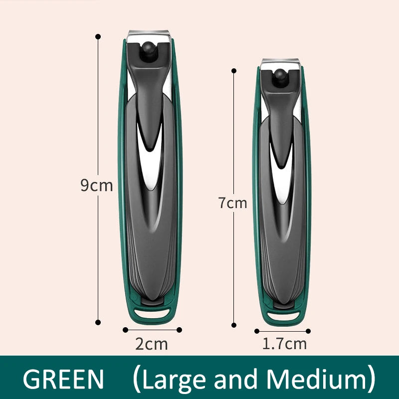 Colorful Nail Clippers, Splash-Proof, Nail Cutter, Detachable Design, Fingernail Clippers, Stainless Steel, Manicure Nail Tool