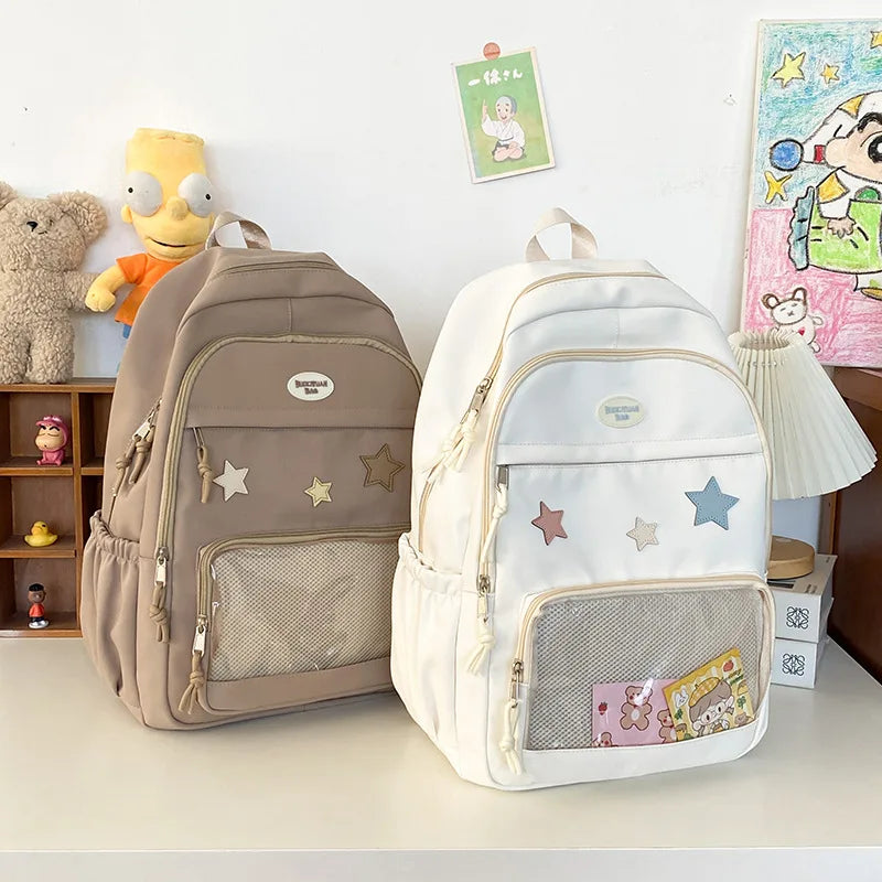 Y2K Star Transparent Backpack