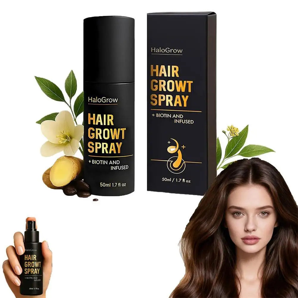 50 ml Haarwachstumsspray fördert die Gesundheit von Haarfollikeln, Melanin-Produktion, Haarverdickungsbehandlung für die Haarpflege von Männern und Frauen