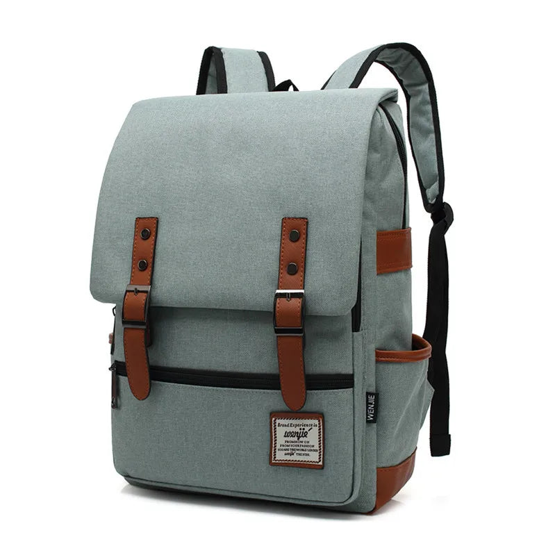 Teens Vintage Canvas Laptop Backpack