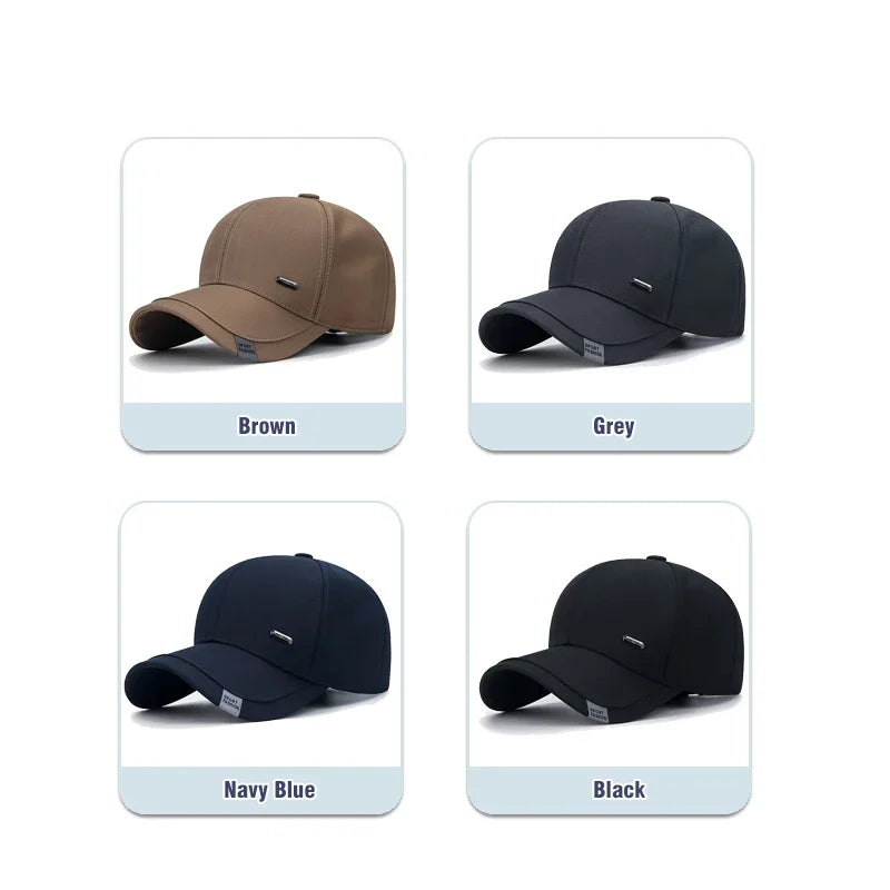 New Fashion Herren Baumwolle Kleidung Stoff mittleren Alters Baseball Cap Trucker Caps klassische Outdoor Casual Sports Papa Cap Hüte