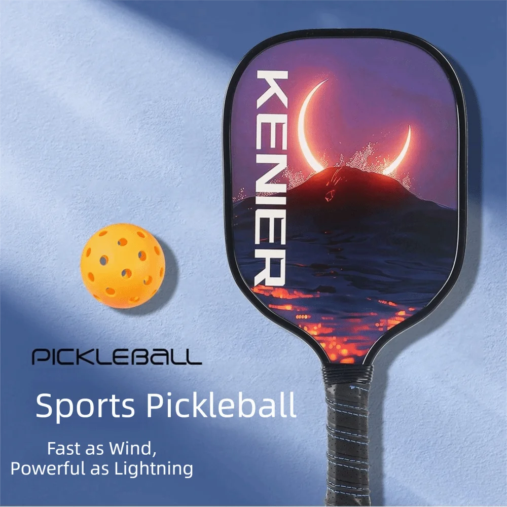 Stoßfestes Pickleball-Paddel-Set, rutschfester Griff, hochelastisches Schläger-Set mit 2 Schlägern und 4 Pickleballs