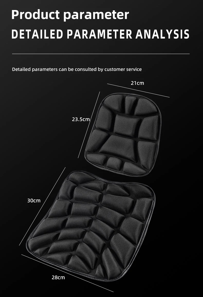 Comfort Gel Motorrad-Sitzpolster, 3D, atmungsaktiv, universell, stoßdämpfendes Kissen, Fahrradsitzbezug für fortgeschrittene Bergfahrten