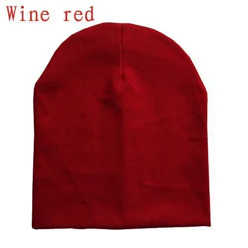 6M-3Y Baby Strickmütze und Schal Set Einfarbig Baumwolle Hip-Hop Beanie Warme Kleinkind-Mütze für Jungen Mädchen Frühling Herbst Winter