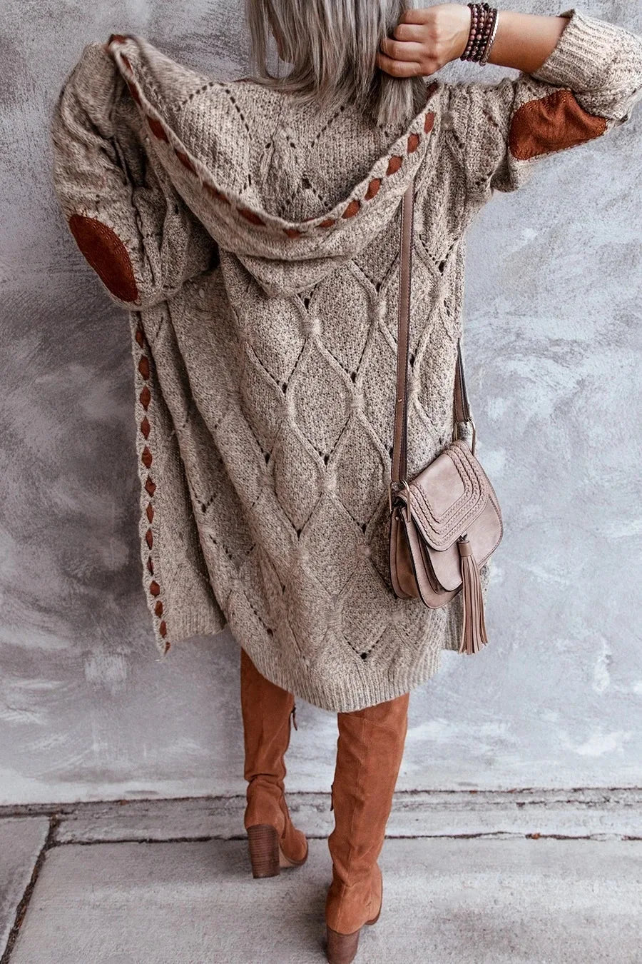 Neue Oberbekleidung Herbst Damen Kleidung Strickjacke Herbst Winter Strickjacke Pullover Frauen Lange Ärmeln Medium Länge Gestrickte Jacke