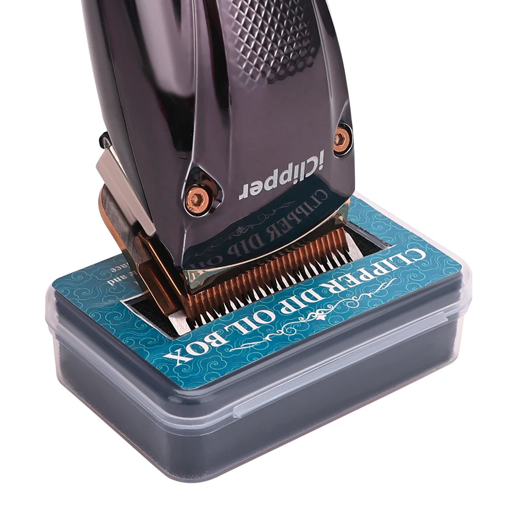 Lubricant Clipper Oil Box For Hair Blade Oil Blade Rust Prevention Protection Repair Electric Push Barbershop Oil Storage Box