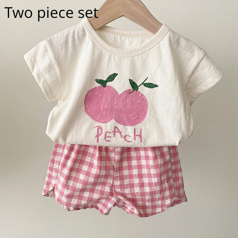 Baby Pyjamas Sets Baumwolle Kind Pyjamas Kleinkind Sommer Ärmellose Baby Nachtwäsche Pyjamas Kinder Cartoon Homewear Kleidung