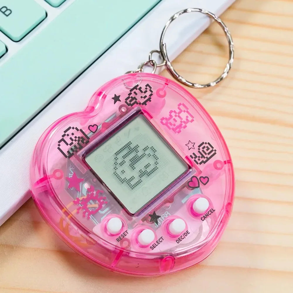 Elektronisches Tamagotchi-Spielzeug als Schlüsselanhänger in Russisch, Original, Deutsch, Spanisch, Polnisch – Elektronische Tiere für Kinder, Spielzeug für Jungen, Pixel-Anhänger