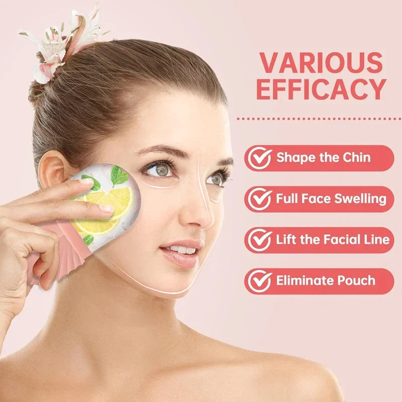 Eis Gesicht Roller Eiswürfel Schönheit Massage Silikon Eis Form Für Augen Schwellungen Eis Gesichts Roller Schrumpfen Poren