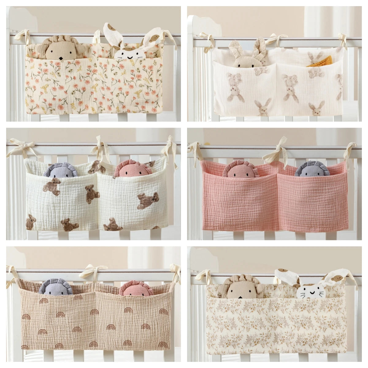 Baby Stuff Organizer Nursery Storage Bag Multifunctional Newborn Bed Bag for Children's Bedding Diaper Bag Stroller Organizer