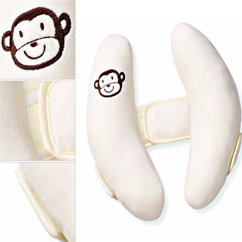 Toddler Neck Pillow, Stroller, Banana and Car Seat Head Support Cushion, Stroller Neck Support Pillow for Sleeping, Cartoon Flower