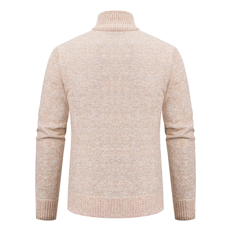 Herbst Und Winter New Jersey männer Casual Sport Mantel Einfarbig Stehkragen Wullover Greifen Fleece Warm Zipper Strickjacke