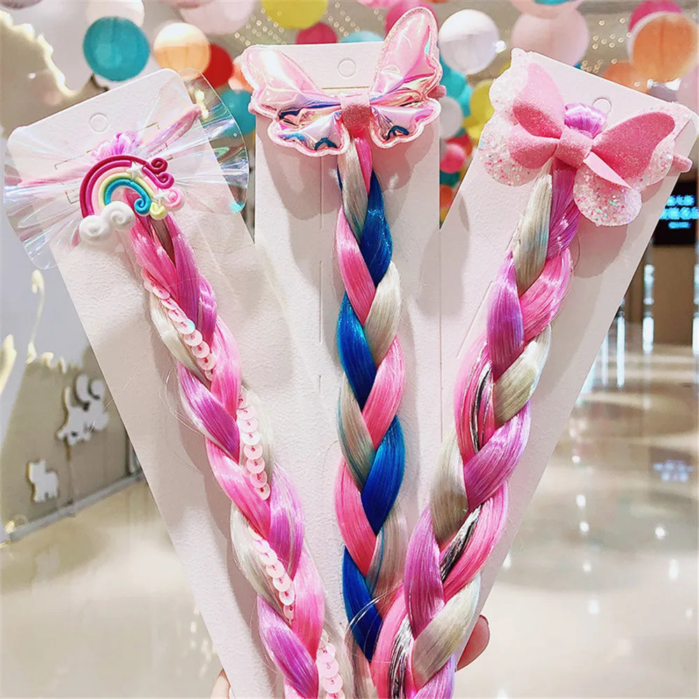 Rainbow Hair Bow Ties